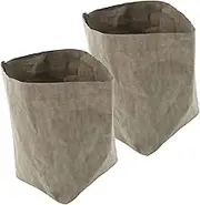 Parliky Washable Paper Storage Bag for Grocery and Planting Reusable Paper Pouch for Fruits Vegetables and Flower Pots Durable Design