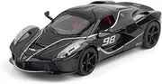 Decorative Car Model 1:22 for FXX K Diecast Metal Alloy Display Car Model Modern Style Decoration Perfect for Gifting(Black)