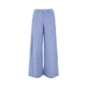 [EMPORIO ARMANI] EMPORIO ARMANI 'J33' linen pants Woman 28 28 Blue