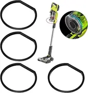4 Pcs Replacement Gasket for Ryobi 18v Stick Vaccum Dust Bin Lid - Compatible with Models: PCL720, PBLSV716, PBLSV717- Easy-to-Install Seal for Improved Dust Containment