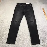 American Eagle Athletic Skinny Jeans Mens 29/30 Black AirFlex Stretch Denim NEW