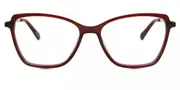 Square Full Rim Plastic Women’s Glasses Online Red Size 54 - Lenses Included - Private Health Rebate - Blue Light Block - SmartBuy Collection
