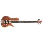 Cort A5 Beyond Electric Bass Guitar with Case - Open Pore Bubinga Natural