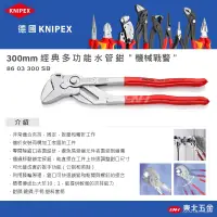 在飛比找蝦皮購物優惠-☆含稅【東北五金】德國 KNIPEX K牌 經典多功能水管鉗