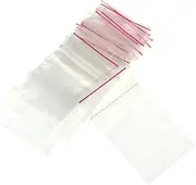 [Davihappyshop] 100 Small Poly Ziplock Bags Zip Lock Plastic Bags 6x4 cm Jewelry Bags