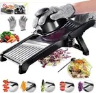Mandoline Adjustable Stainless Steel Food Fruit Vegetable Slicer Cutter Chopper