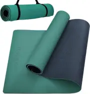 COOLMOON Yoga Mat Non Slip, Anti-Tear 1/4 Thick TPE Yoga Mats For Women And Men,