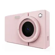 Digital Camera Pink, 4K Vlogging Camera, Vintage Camera, Autofocus 64MP 18X Digital Zoom Compact Point and Shoot Digital Cameras for Beginner, Pink