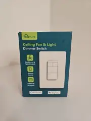 Treatlife Ceiling Fan & Light Dimmer Switch Smart Fan & Light Control DS03 NIB