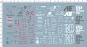 Detail 1/48 Scale RX-0 Unicorn Fighter Head GDM Model Kit Water Slide Decal