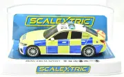 Scalextric BMW 330i M-Sport UK Police Car DPR Lights Siren 1/32 Slot Car C4165