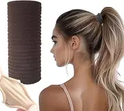 Vrose Flosi 20pcs Thick Seamless Hair Ties for Curly Heavy and Long Hair - Hair Elastics for Women Men Girls Big Pony tails Holders Updos & Braids For All Hair Types No Damage No Tangle & No Breakage