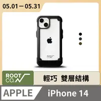 在飛比找PChome24h購物優惠-日本 ROOT CO. iPhone 14 透明背板防摔手機