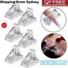 1-20 Pcs Nail Tips Clip Quick Building Poly UV Builder Gel Extension Clamp AL