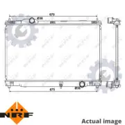 NEW ENGINE COOLING RADIATOR FOR LEXUS GS S19 3GR FE 2GR FSE 3GR FSE NRF 701564