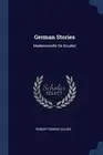 Gillies - German Stories Mademoiselle De Scuderi - New paperback or s - T555z