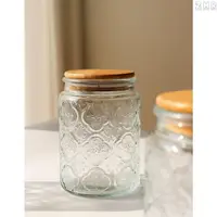 在飛比找樂天市場購物網優惠-全新 【藝術家】復古海棠花玻璃罐 收納 玻璃罐 密封罐 食物