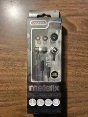 New in Box. Metalix In Ear Buds with Case by Sentry