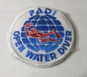 PADI LOT DIVER SCUBA DIVE PATCHES 4" OPEN WATER SEALED NEW 4 PER PACK