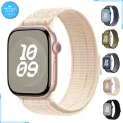 Nylon Sport Strap for Apple Watch Band Series 10 42mm 38 40 41mm Men Wristband