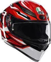 AGV K1 S Lion Motorcycle Helmet Black/Red/White