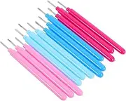 HOMSFOU 12pcs Multifunction Quilling Needle Pen Set Durable Rolling Curling Tools for DIY Paper Craft Cardmaking, and Festival Decorations
