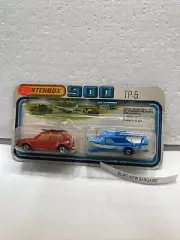 MATCHBOX 1978 900 TP-5 VW Golf Red /yellow Interior & Boat Lesney England