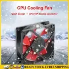 Computer Case 80mm Fan 3Pin+4Pin Radiator Cooler 12V Chassis Water Cooling Fans