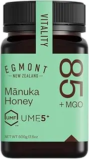 Egmont Honey Mānuka Honey UMF 5 MGO 85+ 500g | Certified MGO and UMF Content | Raw Honey | Made in New Zealand