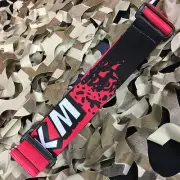 NEW KM Paintball Universal Mask Goggle Racing Strap - Lava (Red/Black)