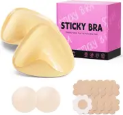 Ultra Push up Sticky Bra Pads Inserts | Double Sided Adhesive Bra Inserts | Stic