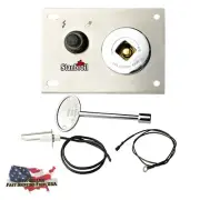 Fire Pit Gas Burner Spark Ignition Kit Including Push Button Igniter Key