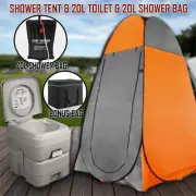 20L Outdoor Portable Toilet Bag 20L Shower Bag Pop Up Camping Tent Change Room O