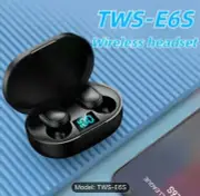 Black TWS E65 Wireless Earbuds With Active Noise Cancellation