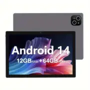 10.1-inch Android 14 Tablet 12GB+64GB Octa-Core 1280x800 HD Display 5G Wi-Fi 6