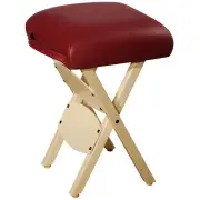 Wooden Portable Folding Massage Stool- Lightweight Wood Foldable Tattoo Stool-Po