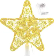 Estrella Decorativa Led Para Arbol De Navidad Cupula Treetop Blanca Calida