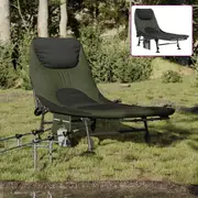Fishing Bed with Adjustable Mud Legs Foldable Fisherman Chair Garden vidaXL