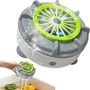 Vgvgaj Vegetable Washer, Portable Fruit Washer Bowl, Automatic Cleaning Machine Electric Food Purifier for Cooking Washing Meal Prep Kitchen Outdoor Picnics Seafood Berry Home