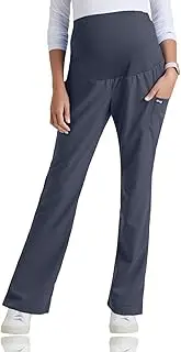 [Barco] Grey's Anatomy Scrubs - Lilah Maternity Scrub Pant for Women, Knit Waistband All-Day Comfort Women's Scrub Pant