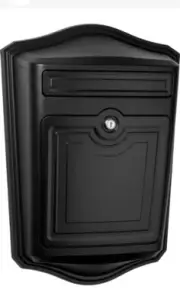 Architectural Mailboxes 2540 Black Maison Wall Mounted Locking Mailbox