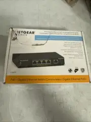 Netgear GS305PP 5-Port Gigabit Ethernet PoE+ Unmanaged Switch Black