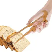 Wooden Tongs for Toaster | Kitchen Tongs,11-Inch BBQ Tweezers Utensils Tools with Magnet for Cooking Serving Bread Bagel Muffin Cake Breakfast