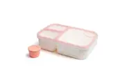 Locknlock 1.5L To-Go 3-Compratment Airtight Bento Box Lunchbox Food Storage Pink