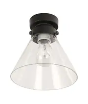 DIY Batten Fix Cone Shape Small Clear/Black