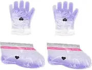 Beavorty 2-pack Paraffin Therapy Hand Foot Cover Kit Nourishing Foot Care Hand Wax Glove Comfortable Home Salon Treatment