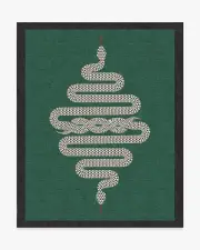 245' x 305' | Machine Washable Runner Rug | Kid & Pet Friendly | Indoor Rug | Jonathan Adler Venom Emerald Rug | Ruggable