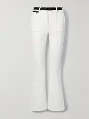 [ERIN SNOW] ERIN SNOW - Zola Belted Flared Ski Pants - White - US4 US 4 White