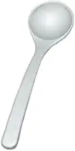 Chopsticks, Peanut Spoon, Large, Silver Painted, 6.7 x 1.7 inches (17.1 x 4.3 cm), ABS Resin, 7-875-10, Restaurant, Ryokan, Japanese Tableware, Restaurant, Commercial Use