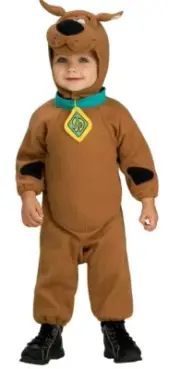 Scooby Doo Little Boys/Girls Deluxe 2 Piece Costume Set (2T) Brown